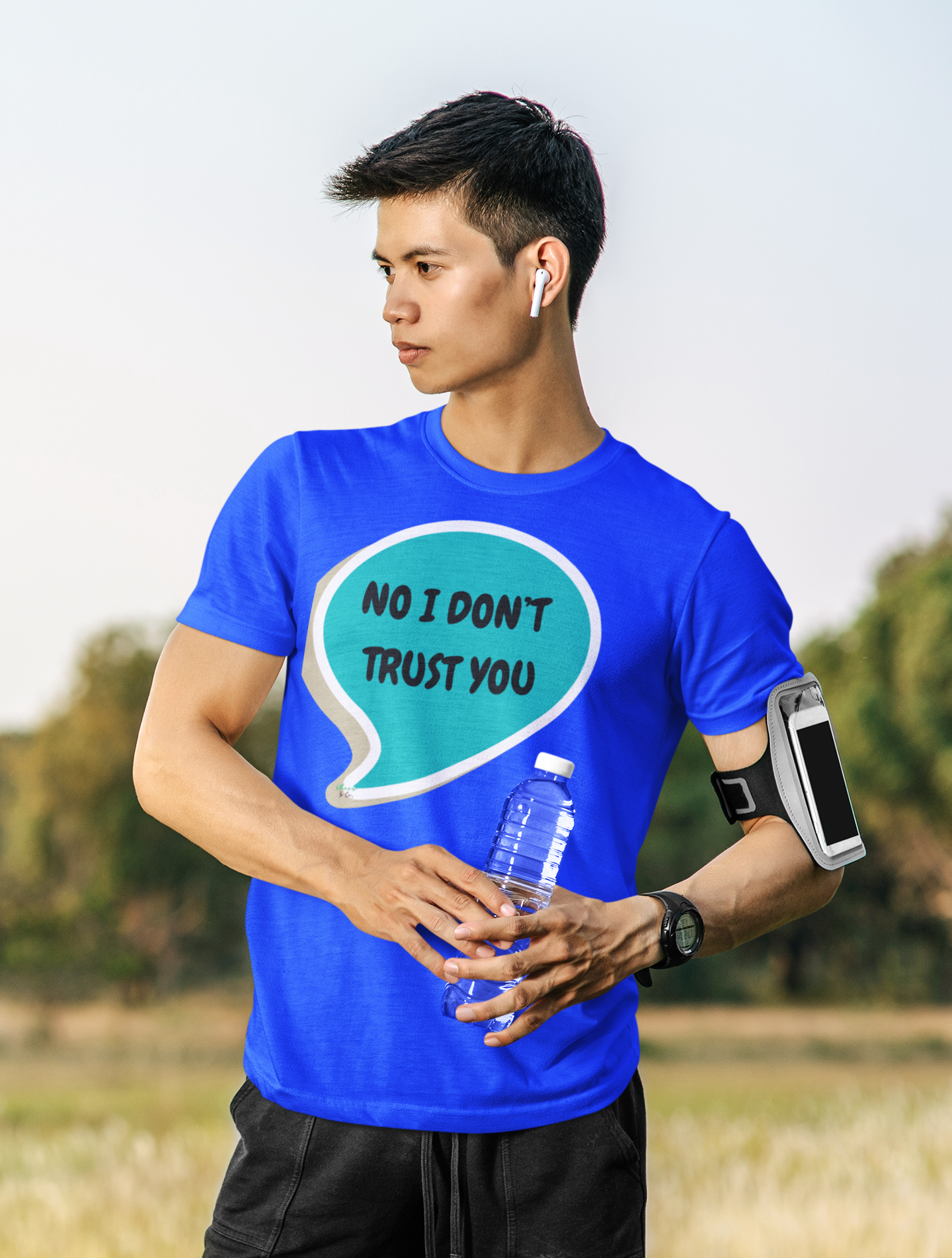 NO I DON'T TRUST YOU T-SHIRT IN SPEECH BUBBLE UNISEX TSHIRT FUNNY SAYINGS T SHIRT SARCASTIC SAYINGS T-SHIRT SARCASM TEES GIFTS FOR WOMEN GIFT FOR MEN