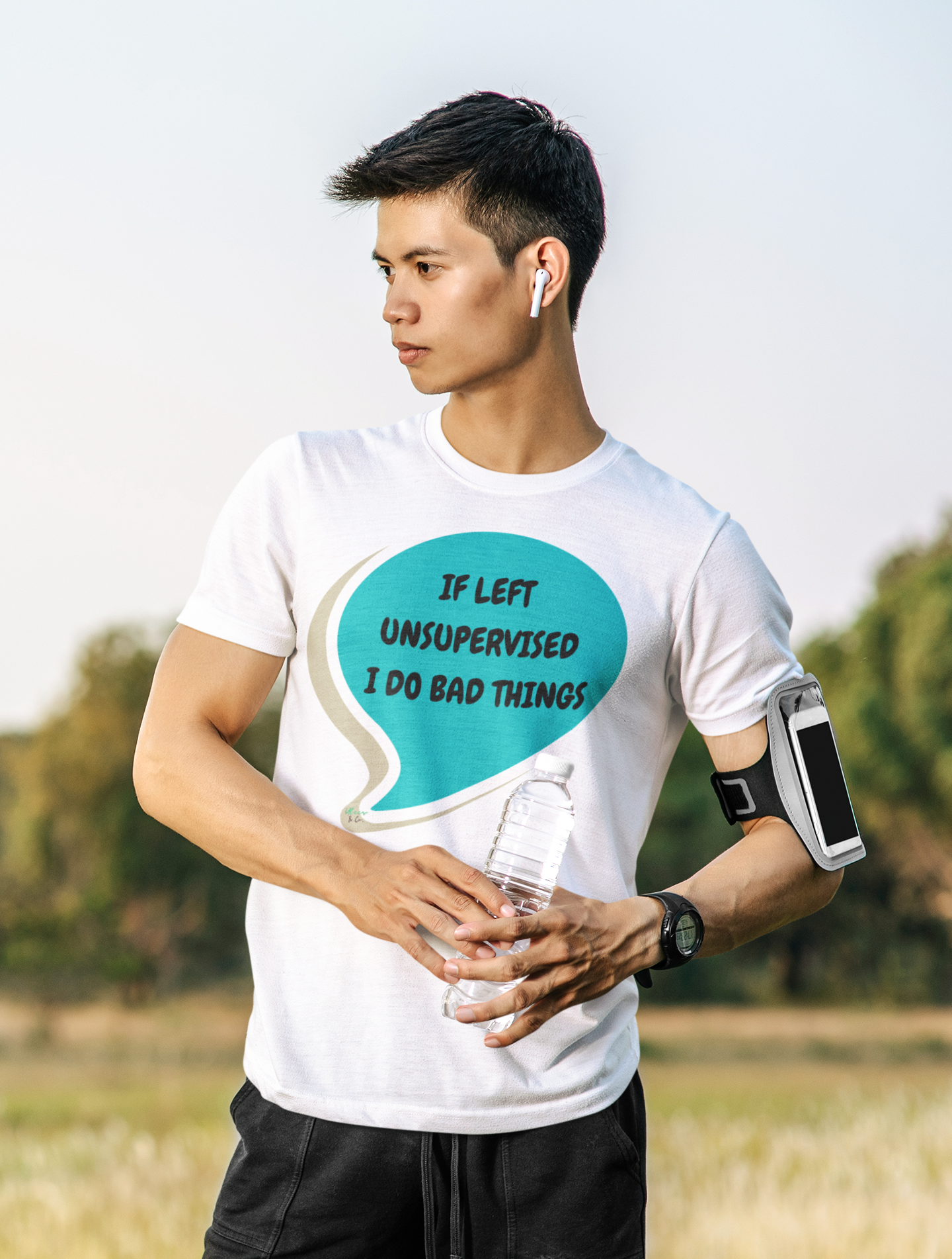 IF LEFT UNSUPERVISED I DO BAD THINGS T-SHIRT IN SPEECH BUBBLE UNISEX TSHIRT FUNNY SAYINGS T SHIRT SARCASTIC SAYINGS T-SHIRT SARCASM TEES GIFTS FOR WOMEN GIFT FOR MEN