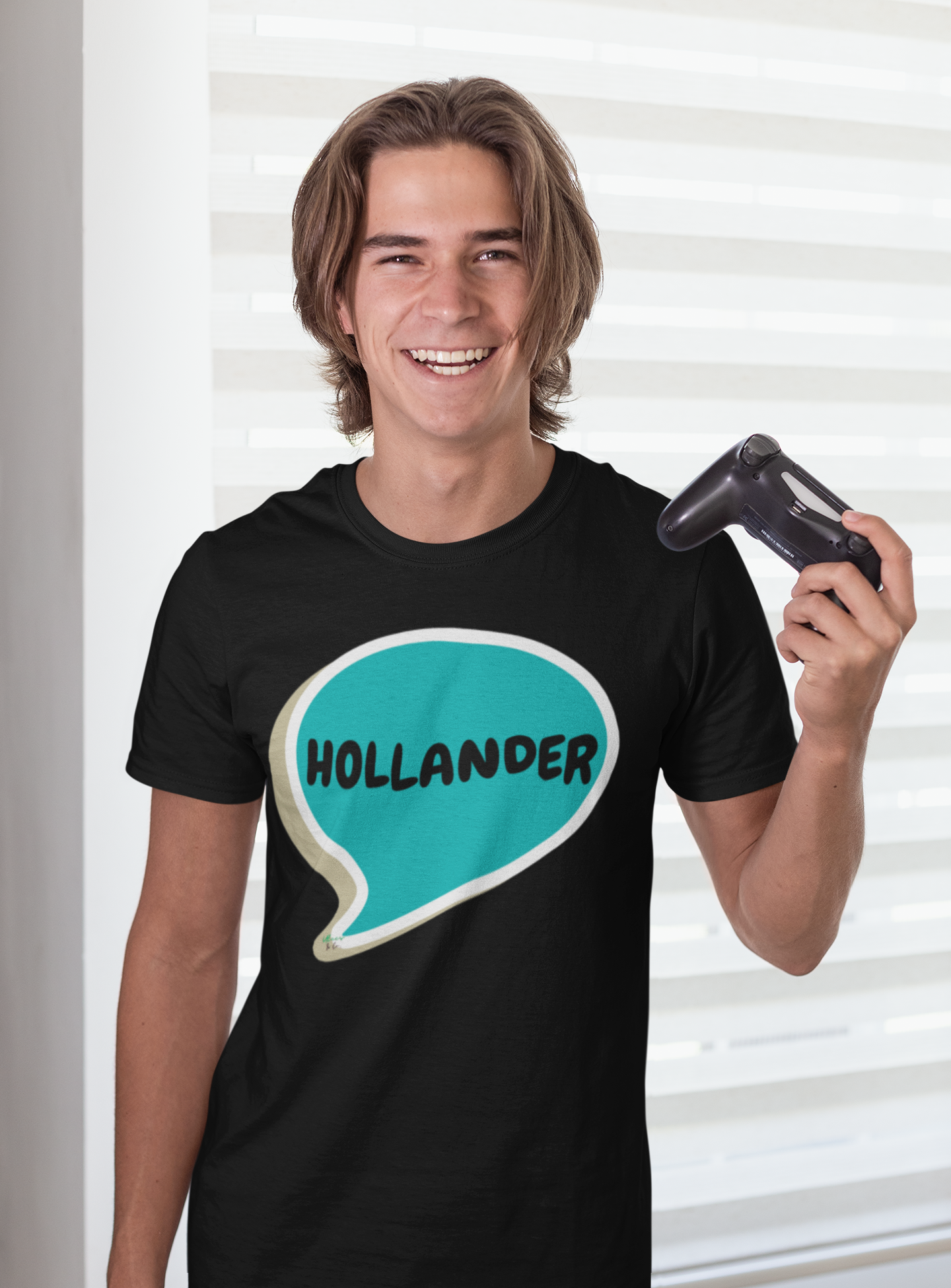 HOLLANDER T-SHIRT IN SPEECH BUBBLE GRAPHIC UNISEX T-SHIRT HEATED RIVALRY GIFT SHIRTS SHANE HOLLANDER TEE FOR WOMEN FOR MEN HOCKEY PLAYER SHIRTS FOR GIFTS JERSEY NUMBER T-SHIRT