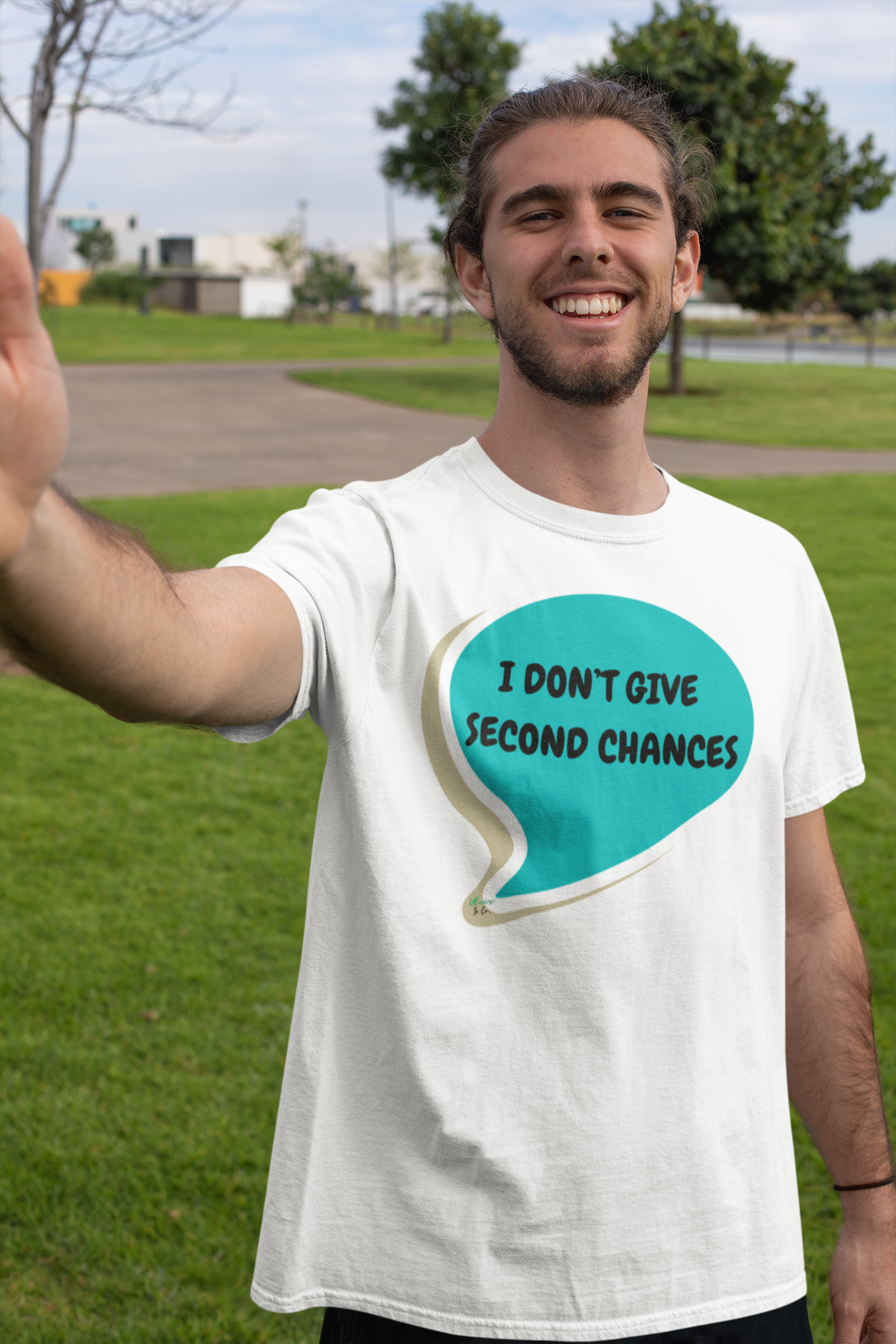 I DON'T GIVE SECOND CHANCES T-SHIRT IN SPEECH BUBBLE UNISEX TSHIRT FUNNY SAYINGS T SHIRT SARCASTIC SAYINGS T-SHIRT SARCASM TEES