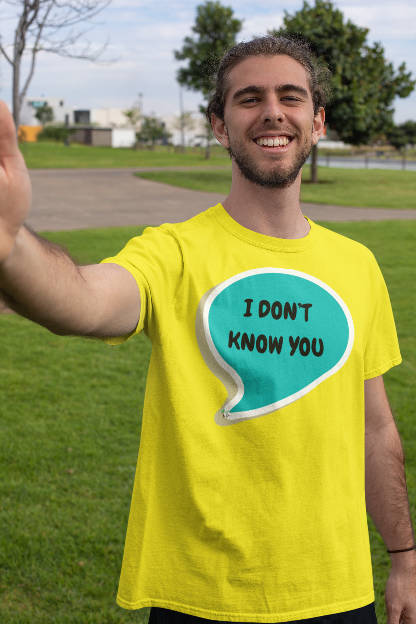 I DON'T KNOW YOU T-SHIRT IN SPEECH BUBBLE UNISEX TSHIRT FUNNY SAYINGS T SHIRT SARCASTIC SAYINGS T-SHIRT SARCASM TEES