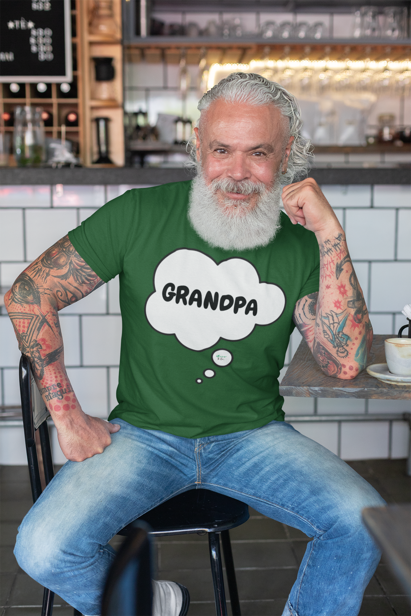 GRANDPA T-SHIRTS GIFT FOR GRANDPA TSHIRTS FOR HUSBAND TSHIRTS FOR FIRST TIME GRANDPA'S SHIRTS BIRTHDAY GIFT FOR GRANDPA UNIQUE GRAPHIC UNISEX T-SHIRT IN THOUGHT BUBBLE GIFT NEW GRANDPA GIFT FROM KIDS FOR GRANDPA TEES FOR FATHER'S DAY DAD GIFT IDEA
