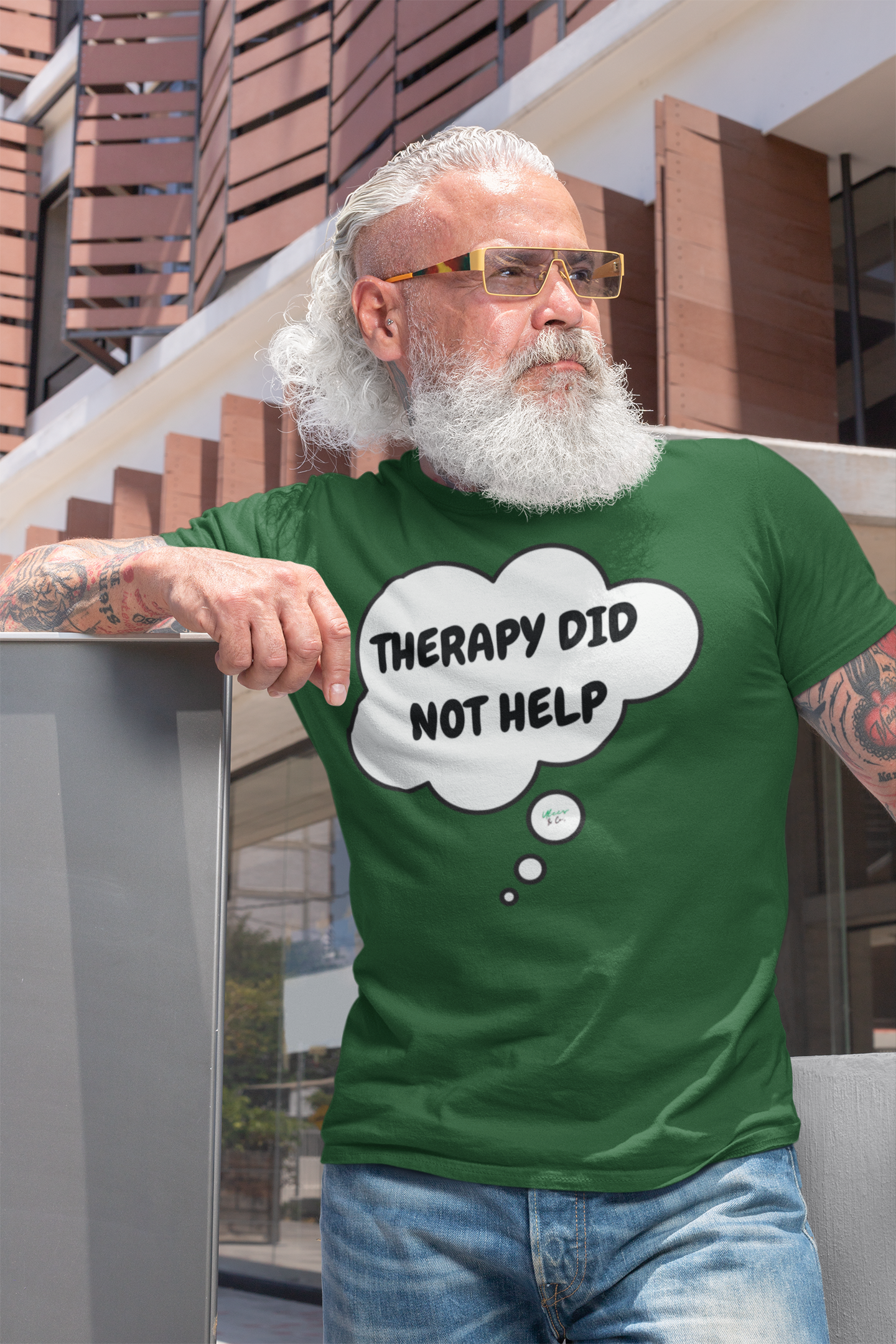 THERAPY DID NOT HELP T-SHIRT IN THOUGHT BUBBLE GRAPHIC UNISEX TSHIRT FUNNY SAYINGS T SHIRT SARCASTIC SAYINGS T-SHIRT SARCASM TEES GIFTS FOR WOMEN GIFT FOR MEN