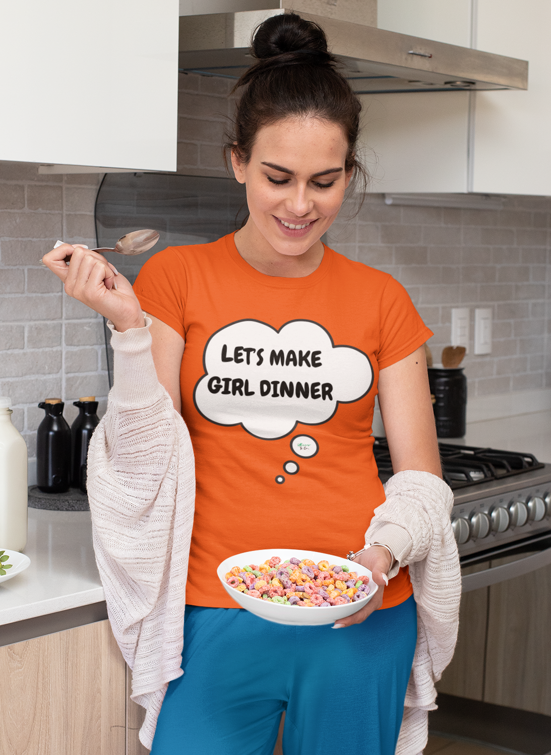 LET'S MAKE GIRL DINNER T-SHIRT UNIQUE GRAPHIC UNISEX THOUGHT BUBBLE SHIRT STREETWEAR FASHION FUNNY SAYINGS TEES SARCASTIC SAYINGS T-SHIRT HILARIOUS SHIRTS SARCASM TEES BIRTHDAY GIFTS FOR WOMEN GIFT FOR MEN CLOTHING BRAND
