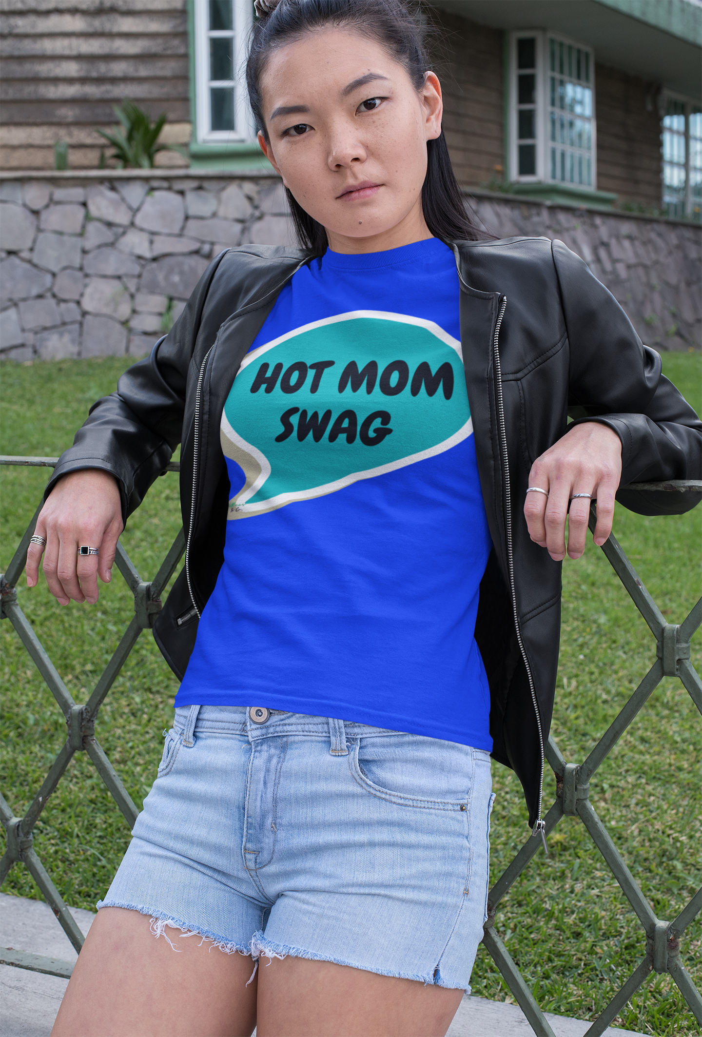 HOT MOM SWAG T-SHIRT IN SPEECH BUBBLE UNISEX TSHIRT FUNNY SAYINGS T SHIRT SARCASTIC SAYINGS T-SHIRT SARCASM TEES