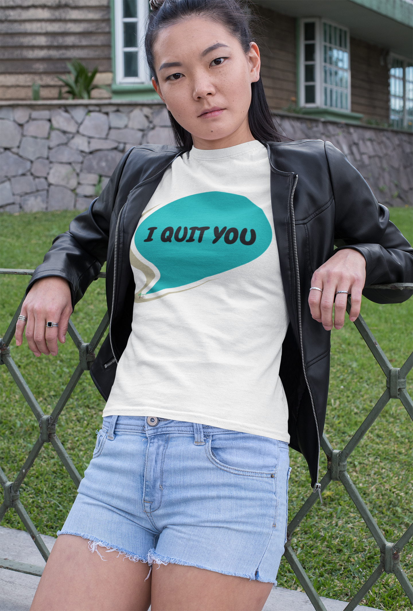 I QUIT YOU T-SHIRT IN SPEECH BUBBLE UNISEX TSHIRT GRAPHIC TEES FUNNY SAYINGS T SHIRT SARCASTIC SAYINGS T-SHIRT SARCASM TEES GIFTS FOR WOMEN GIFT FOR MEN