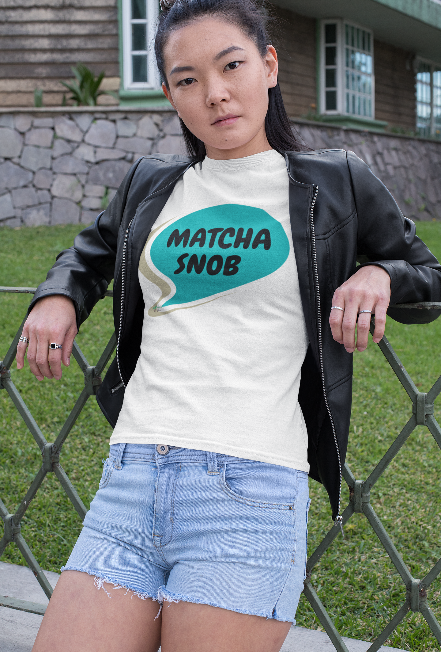 MATCHA SNOB T-SHIRT COFFEE LOVERS TEES FOR MATCHA COFFEE DRINKER IN STREETWEAR FASHION UNIQUE GRAPHIC UNISEX T-SHIRT SPEECH BUBBLE BIRTHDAY GIFT FOR MATCHA CAFFEINE LOVER TEES FOR COFFEE GIFT UNIQUE GIFTS FOR WOMEN GIFT FOR MEN CLOTHING BRAND