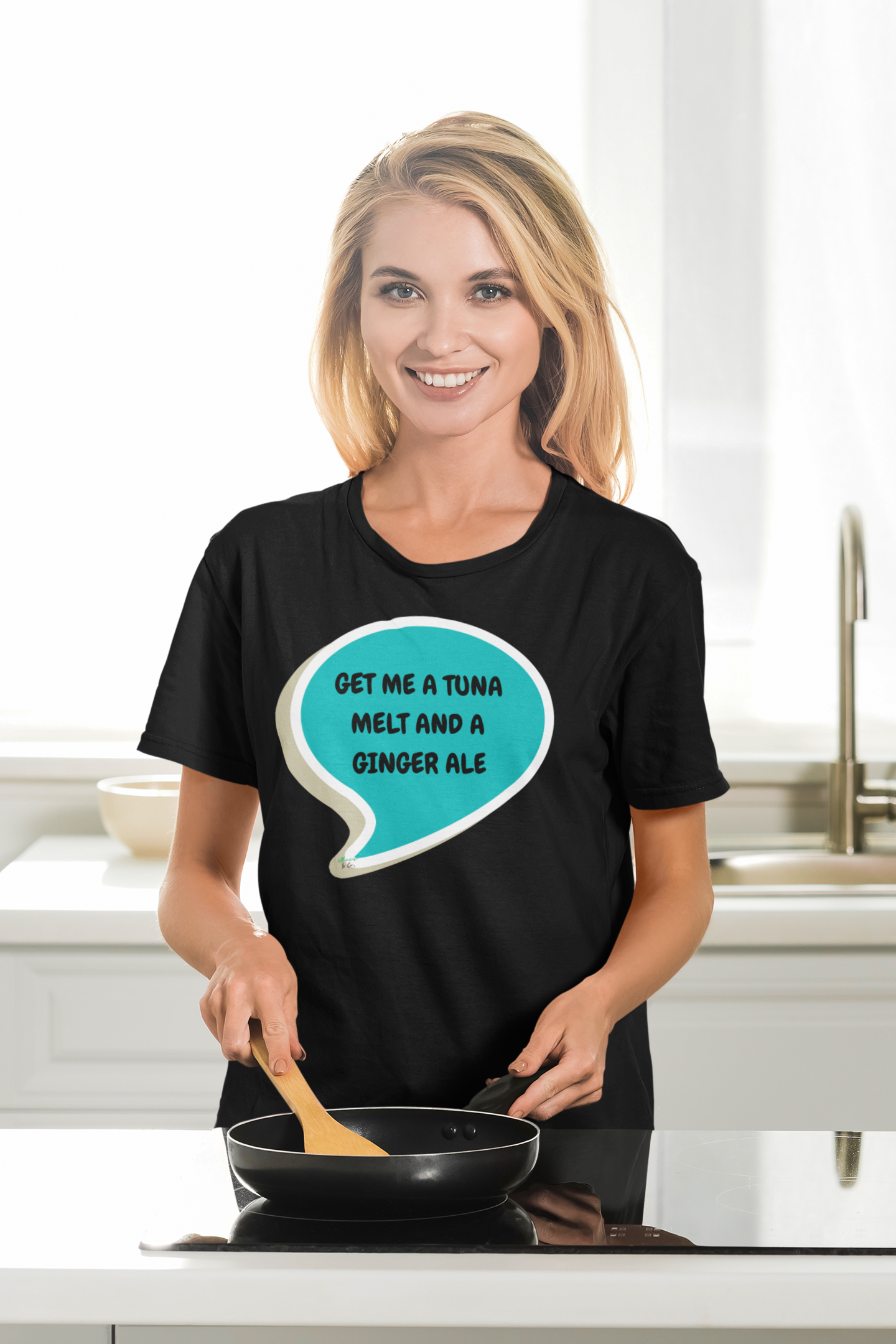 GET ME A TUNA MELT AND A GINGER ALE T-SHIRT IN SPEECH BUBBLE GRAPHIC UNISEX T-SHIRT HEATED RIVALRY GIFT SHIRTS SHANE HOLLANDER TEE FOR WOMEN FOR MEN HOCKEY PLAYER SHIRTS FOR GIFTS JERSEY NUMBER T-SHIRT HOCKEY ROMANCE FAN MERCH