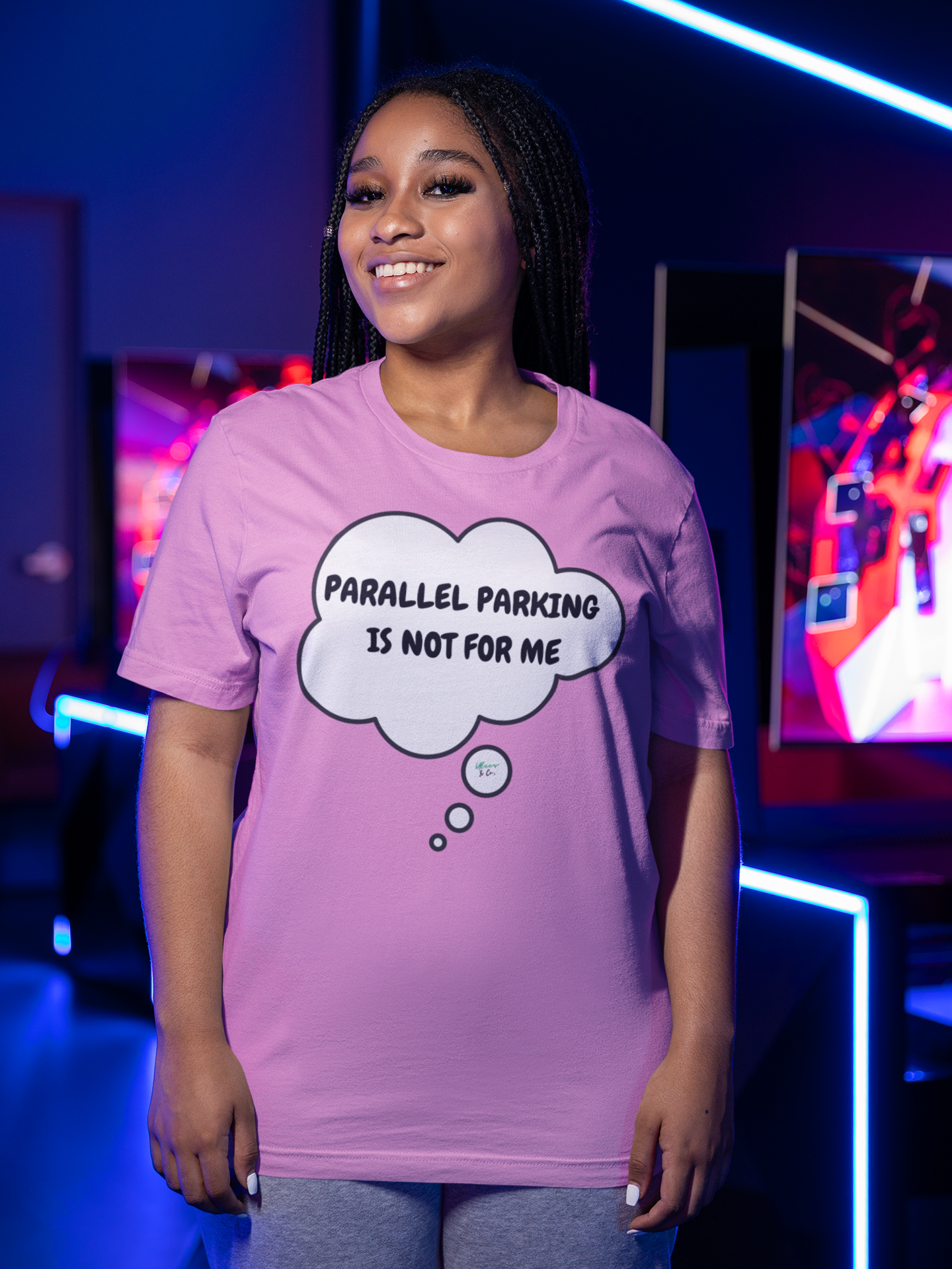 PARALLEL PARKING IS NOT FOR ME T-SHIRT IN THOUGHT BUBBLE UNISEX TSHIRT FUNNY SAYINGS T SHIRT SARCASTIC SAYINGS T-SHIRT SARCASM TEES