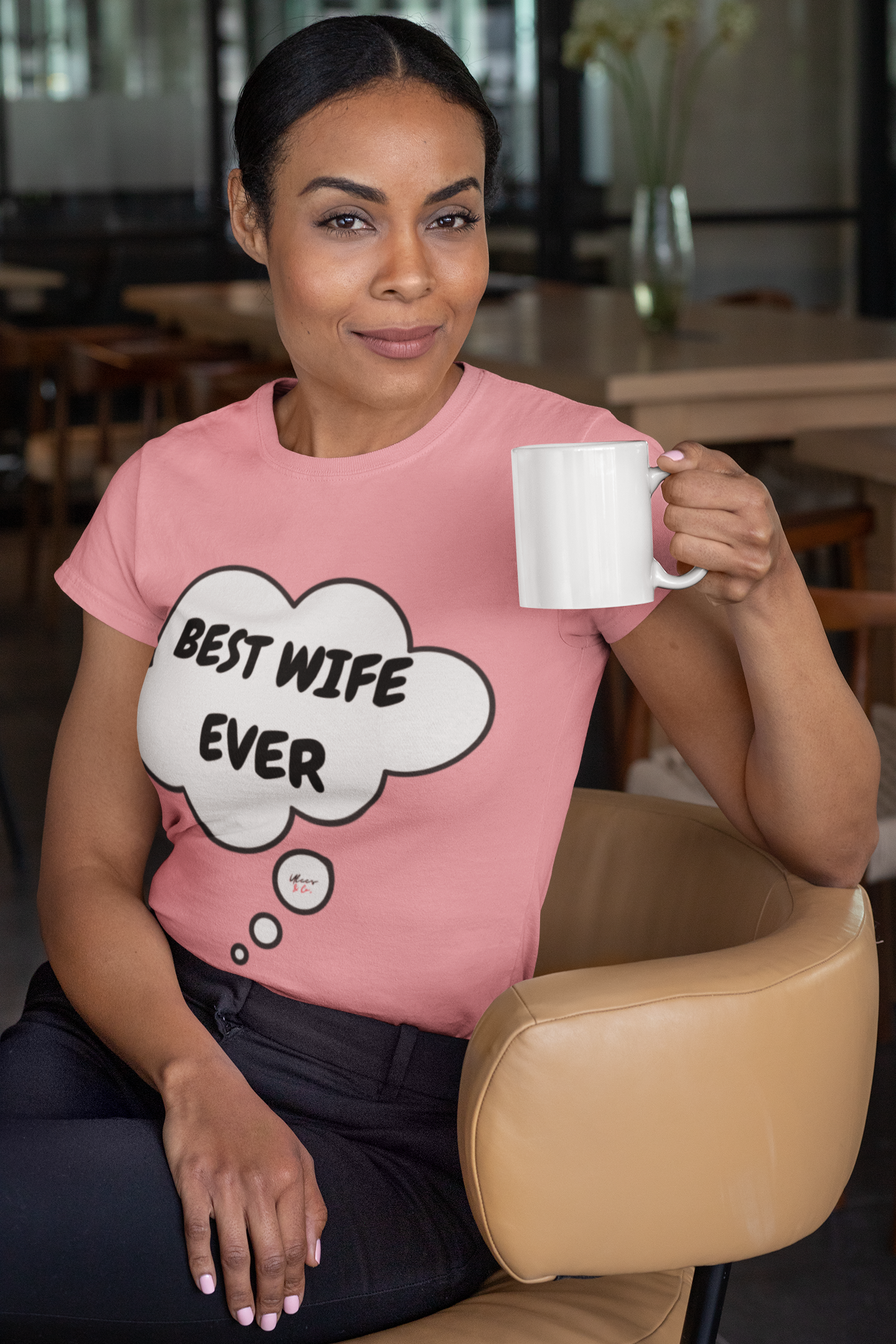 BEST WIFE EVER T-SHIRT IN THOUGHT BUBBLE GIFT FOR WIFE TEE FOR MOM UNISEX TSHIRT LOVE BEST WIFE EVER