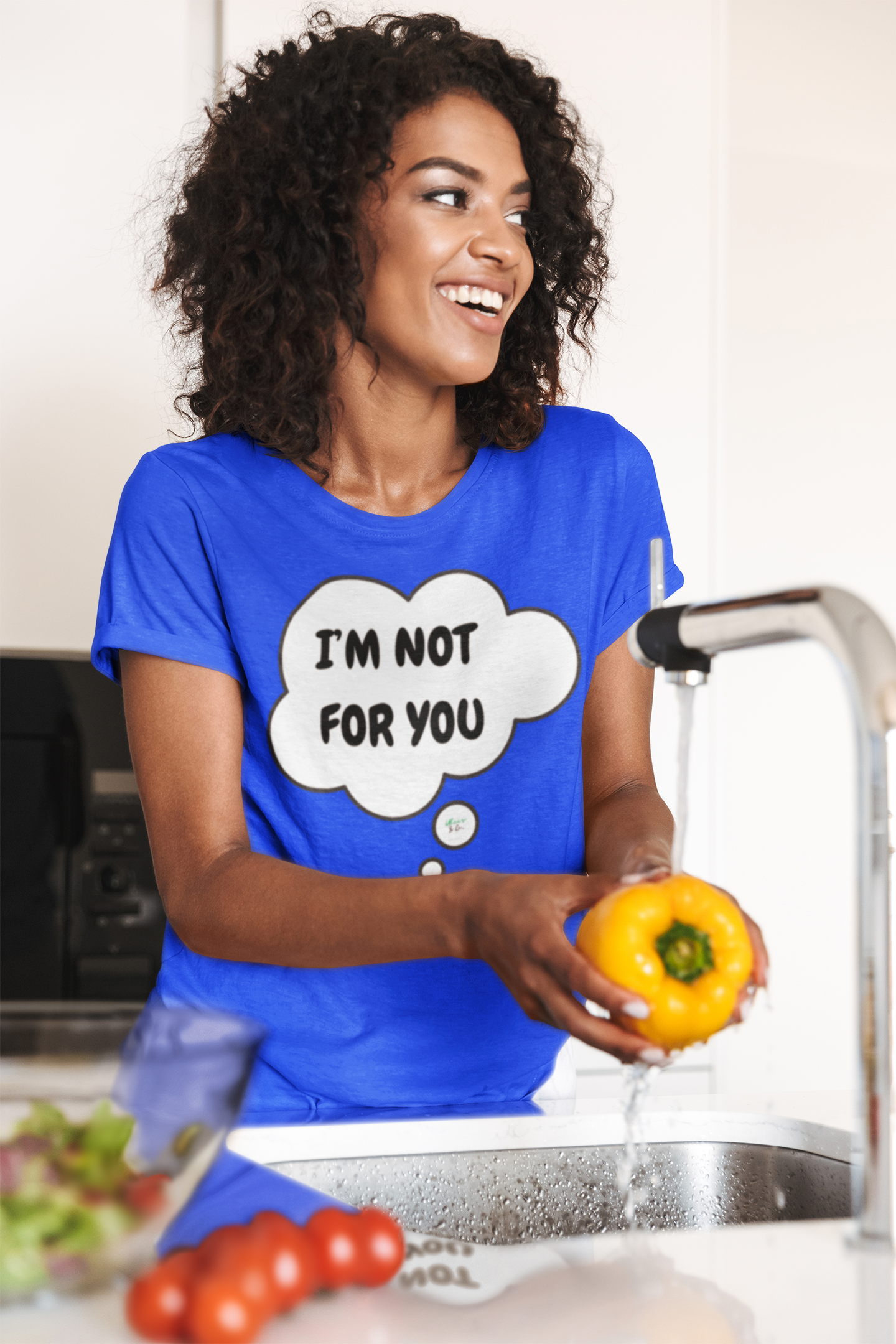 I'M NOT FOR YOU T-SHIRT IN THOUGHT BUBBLE UNISEX TSHIRT FUNNY SAYINGS T SHIRT SARCASTIC SAYINGS T-SHIRT SARCASM TEES GIFTS FOR WOMEN GIFT FOR MEN