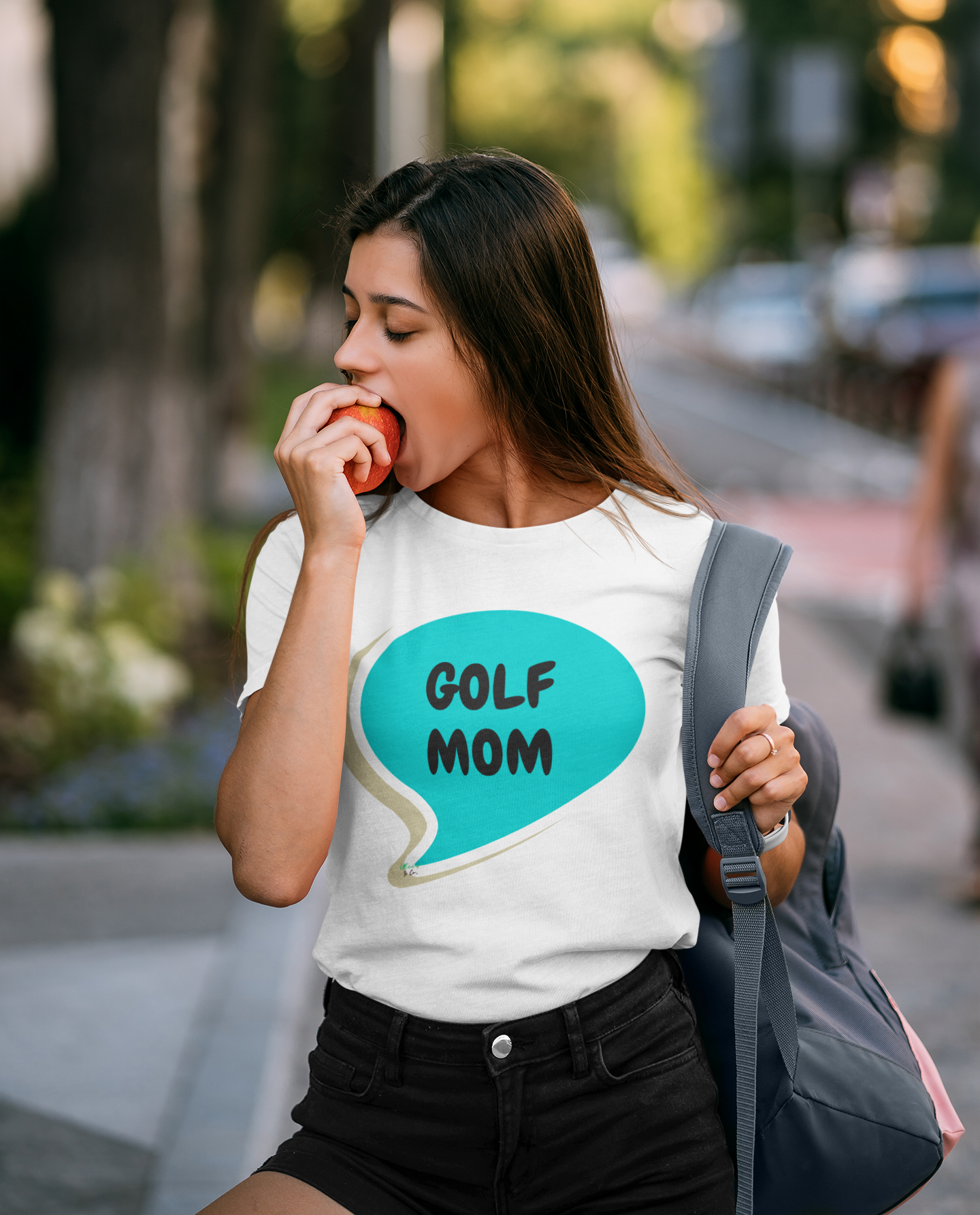 GOLF TSHIRT FOR MOM T-SHIRT GOLF MOM TEE UNIQUE MOM GIFT IN SPEECH BUBBLE GRAPHIC WIFE GIFT BIRTHDAY GIFT FOR NEW MOM TEES GIFT FROM KIDS TSHIRTS FOR FOR WOMEN GOLF TEES THANK YOU MOM