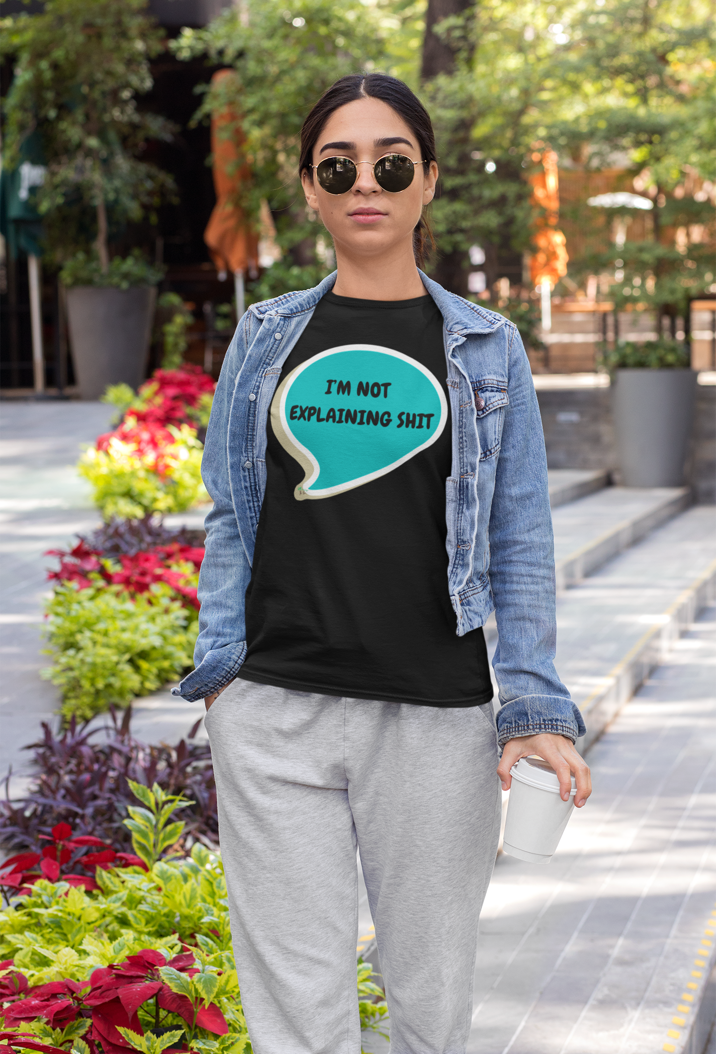 I'M NOT EXPLAINING SHIT T-SHIRT IN SPEECH BUBBLE UNISEX TSHIRT FUNNY SAYINGS T SHIRT SARCASTIC SAYINGS T-SHIRT SARCASM TEES