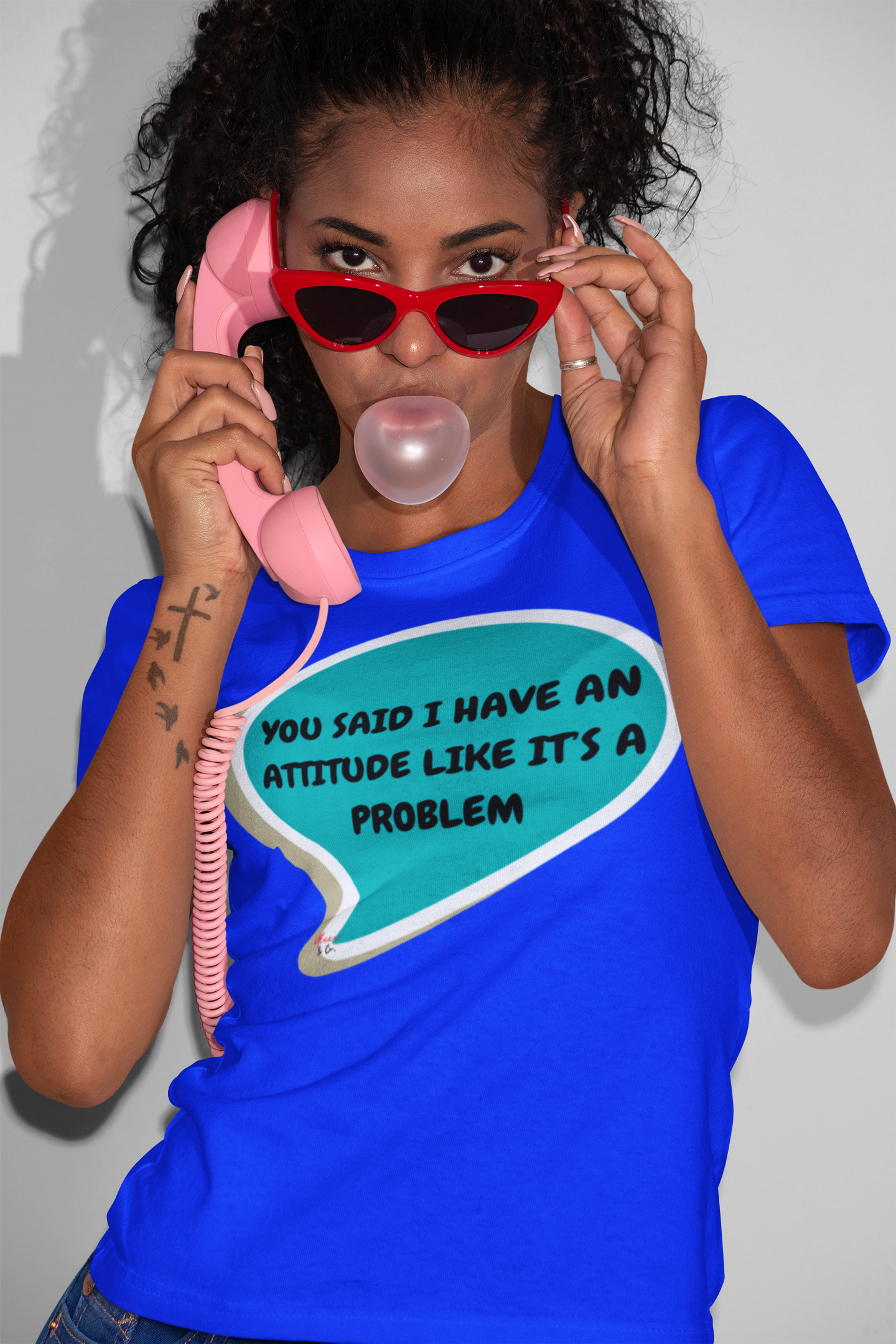 YOU SAID I HAVE AN ATTITUDE LIKE IT'S A PROBLEM TSHIRT SARCASTIC SAYING T-SHIRT GIFT FOR FUNNY SAYING TEE TSHIRT IN SPEECH BUBBLE T SHIRT