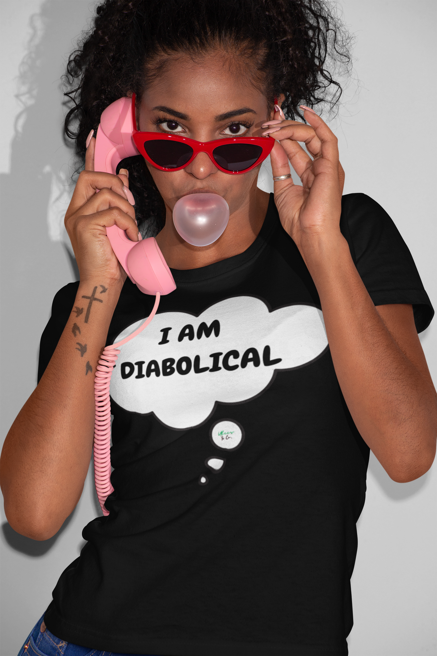 I AM DIABOLICAL T-SHIRT IN THOUGHT BUBBLE UNISEX TSHIRT FUNNY SAYINGS T SHIRT SARCASTIC SAYINGS T-SHIRT SARCASM TEES