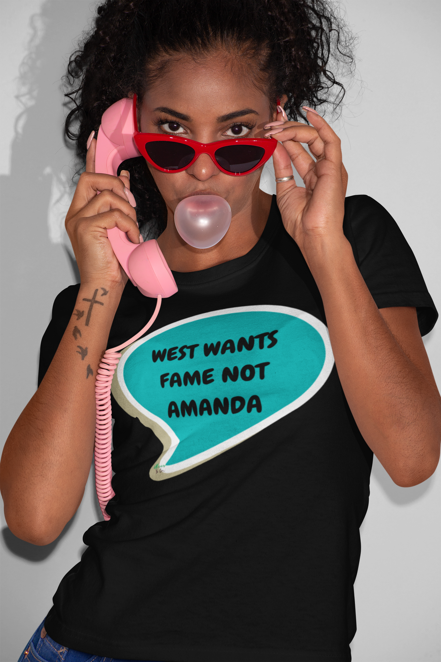 WEST WANTS FAME NOT AMANDA T-SHIRT SUMMER HOUSE INSPIRED TEES IN SUMMER BUBBLE BRAVO DRAMA TEE SHIRTS UNIQUE GRAPHIC UNISEX T-SHIRTS GIFT CIARA MILLER AMANDA BATULA WEST WILSON MEN GIFT FOR WOMEN CUSTOM SHIRTS
