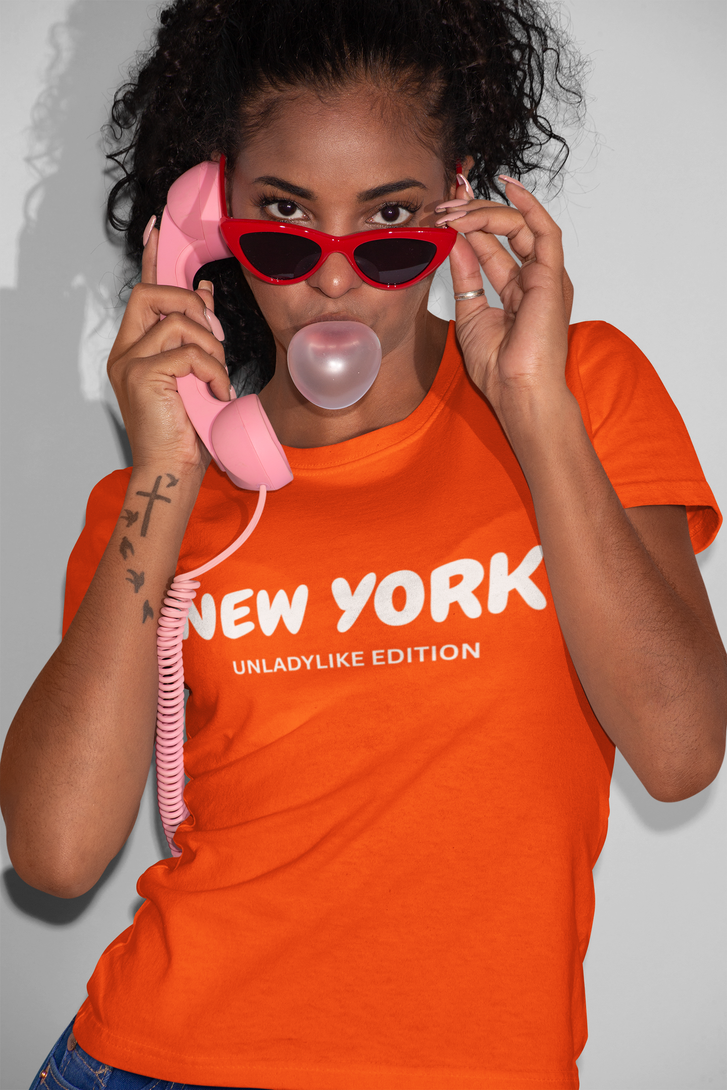 NEW YORK (UNLADYLIKE EDITION) T-SHIRT UNIQUE GRAPHIC UNISEX TEXT ONLY SHIRT STREETWEAR FASHION NEW YORK KNICKS TEES NBA CHAMPIONSHIP T-SHIRT NEW YORK CHAMPS BIRTHDAY GIFTS FOR WOMEN GIFT FOR MEN CLOTHING BRAND