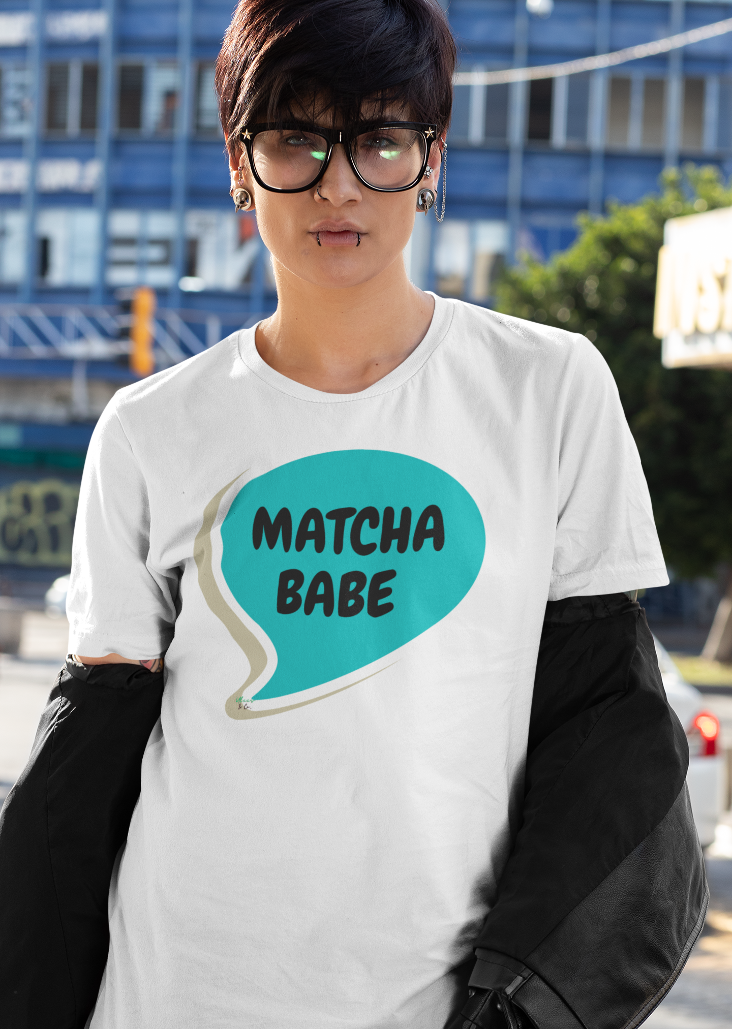 MATCHA BABE T-SHIRT COFFEE LOVERS TEES FOR MATCHA COFFEE DRINKER IN STREETWEAR FASHION UNIQUE GRAPHIC UNISEX T-SHIRT SPEECH BUBBLE BIRTHDAY GIFT FOR MATCHA CAFFEINE LOVER TEES FOR COFFEE GIFT UNIQUE GIFTS FOR WOMEN GIFT FOR MEN CLOTHING BRAND