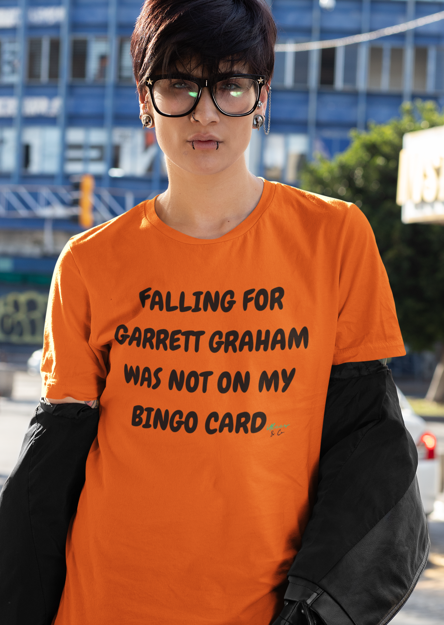 FALLING FOR GARRETT GRAHAM WAS NOT ON MY BINGO CARD T-SHIRT HOCKEY PLAYER UNIQUE GRAPHIC UNISEX TEXT ONLY DESIGN SHIRT STREETWEAR FASHION OFF CAMPUS TEES OFF CAMPUS SERIES FOR HOCKEY TEAM FANS T-SHIRT GARRETT GRAHAM CHARACTER TEES GIFTS FOR WOMEN