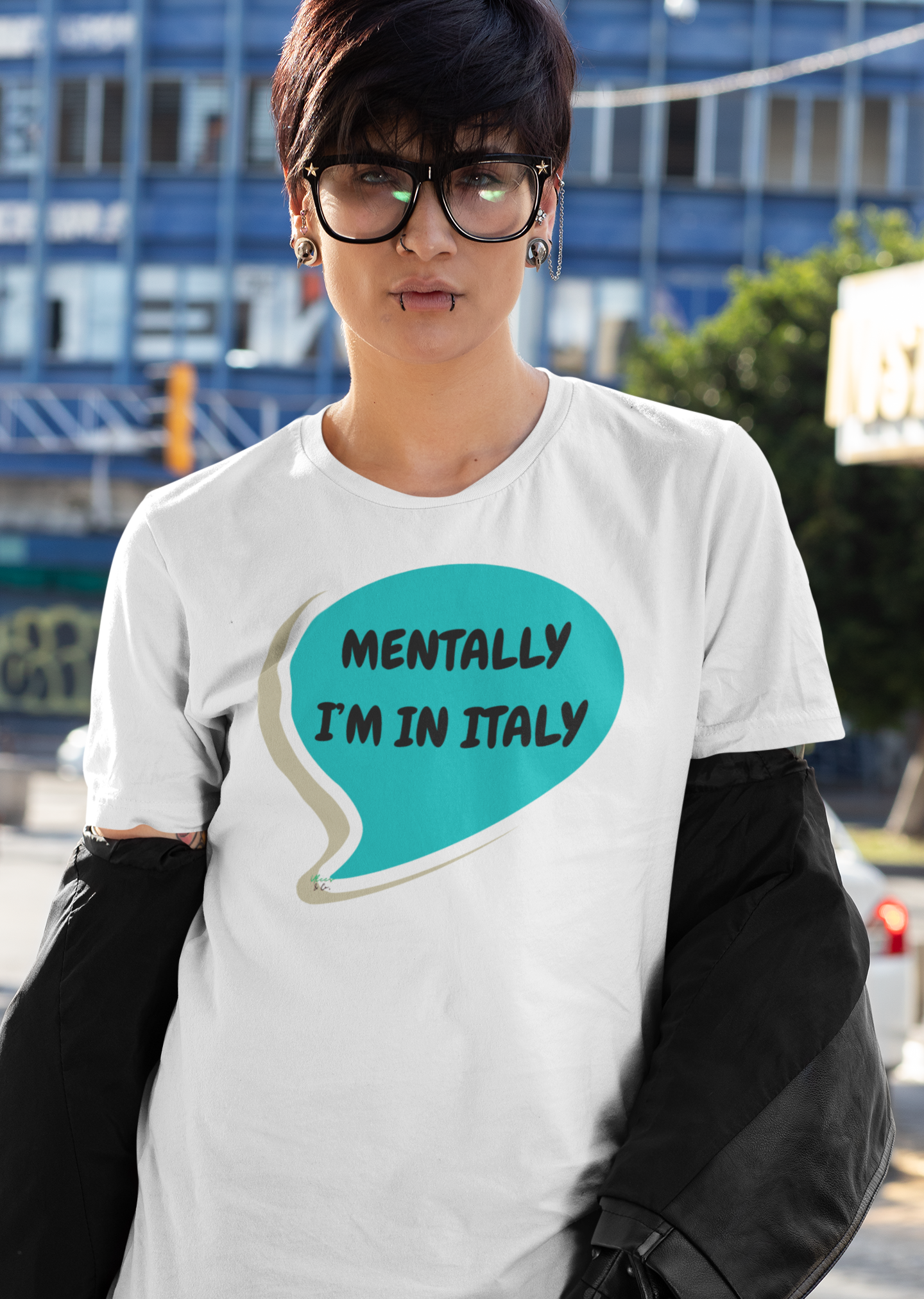 MENTALLY I'M IN ITALY T-SHIRT UNIQUE GRAPHIC UNISEX SPEECH BUBBLE SHIRT CASUAL STREETWEAR FASHION FUNNY SAYINGS TEES SARCASTIC SAYINGS T-SHIRT HILARIOUS SHIRTS SARCASM TEES BIRTHDAY GIFTS FOR WOMEN GIFT FOR MEN CLOTHING BRAND