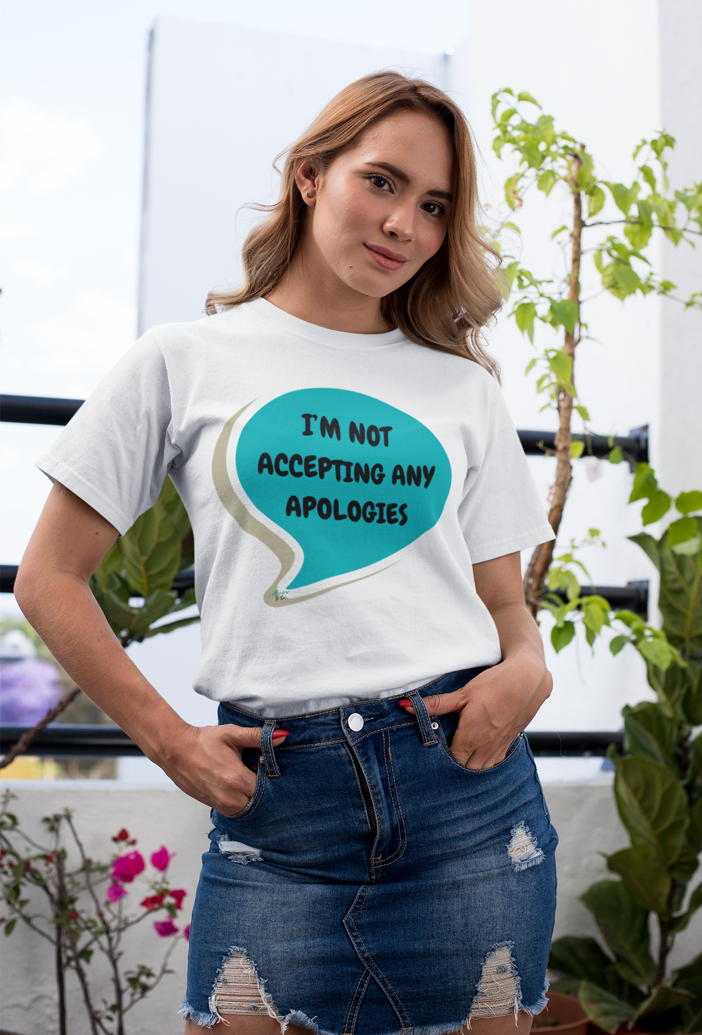 I'M NOT ACCEPTING ANY APOLOGIES T-SHIRT IN SPEECH BUBBLE UNISEX TSHIRT FUNNY SAYINGS T SHIRT SARCASTIC SAYINGS T-SHIRT SARCASM TEES