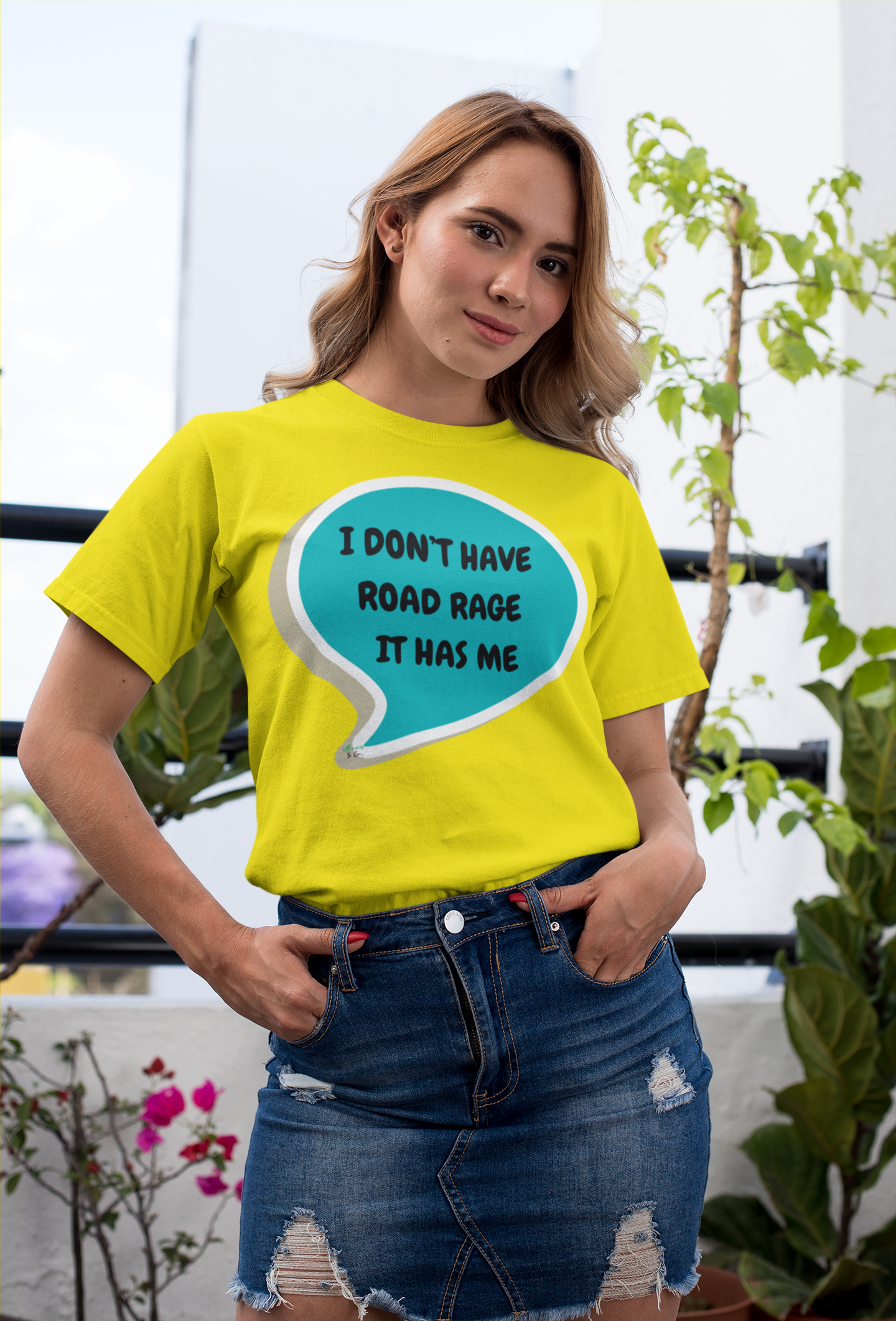 I DON'T HAVE ROAD RAGE IT HAS ME  T-SHIRT IN SPEECH BUBBLE UNISEX TSHIRT FUNNY SAYINGS T SHIRT SARCASTIC SAYINGS T-SHIRT SARCASM TEES GIFTS FOR WOMEN GIFT FOR MEN