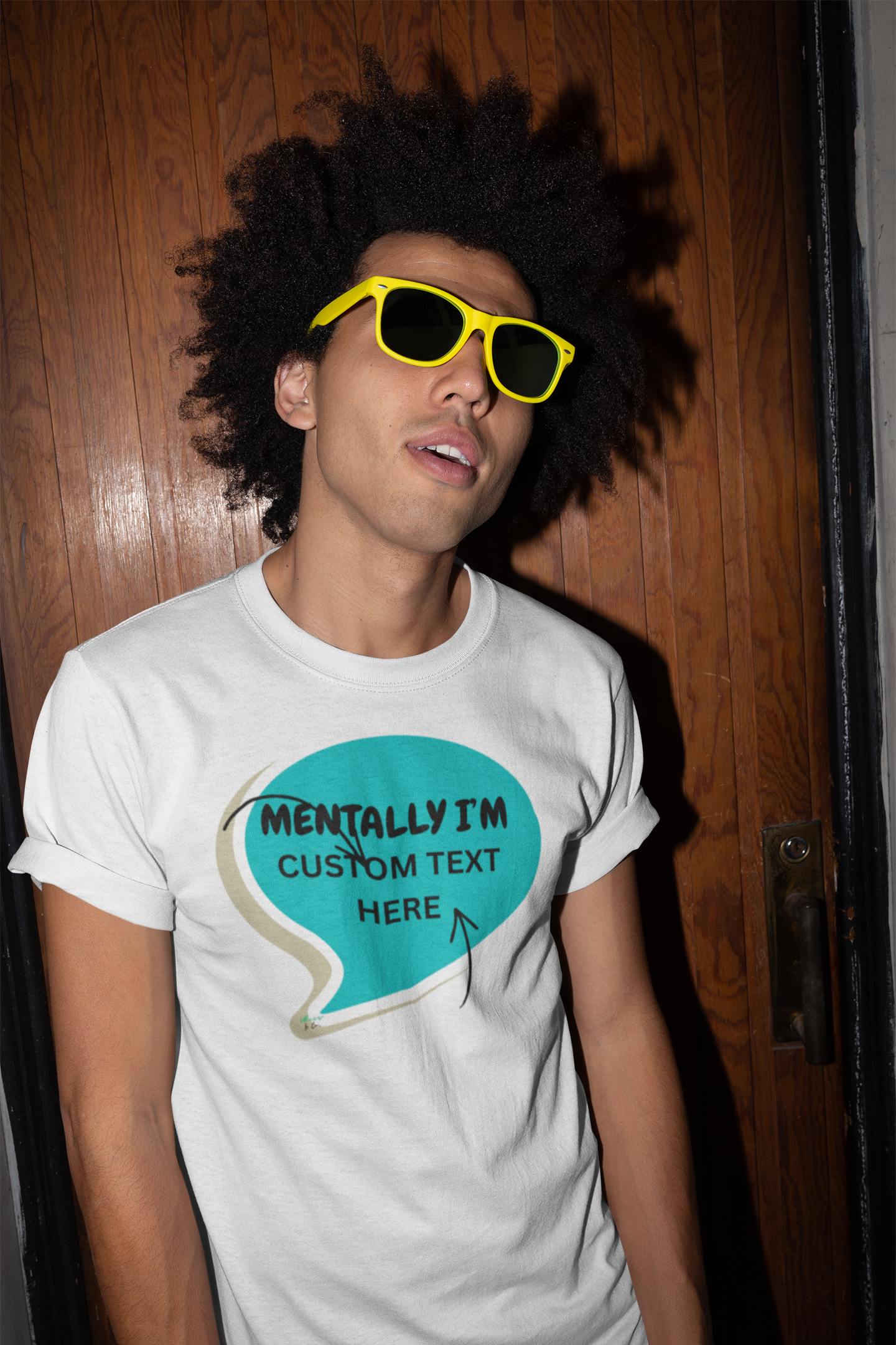 MENTALLY I'M (ENTER TEXT HERE)CUSTOM T-SHIRT CUSTOMIZE UNIQUE GRAPHIC UNISEX SPEECH BUBBLE SHIRT CASUAL STREETWEAR FASHION FUNNY SAYINGS TEES SARCASTIC SAYINGS T-SHIRT PERSONALIZED TEES SARCASM TEES BIRTHDAY GIFTS FOR WOMEN GIFT FOR MEN CLOTHING BRAND