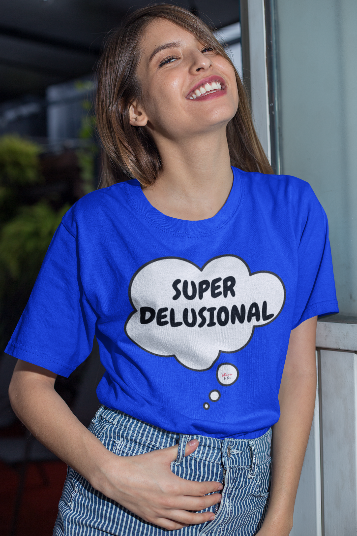 SUPER DELUSIONAL T-SHIRT IN THOUGHT BUBBLE UNISEX TSHIRT FUNNY SAYINGS T SHIRT SARCASTIC SAYINGS T-SHIRT SARCASM TEES