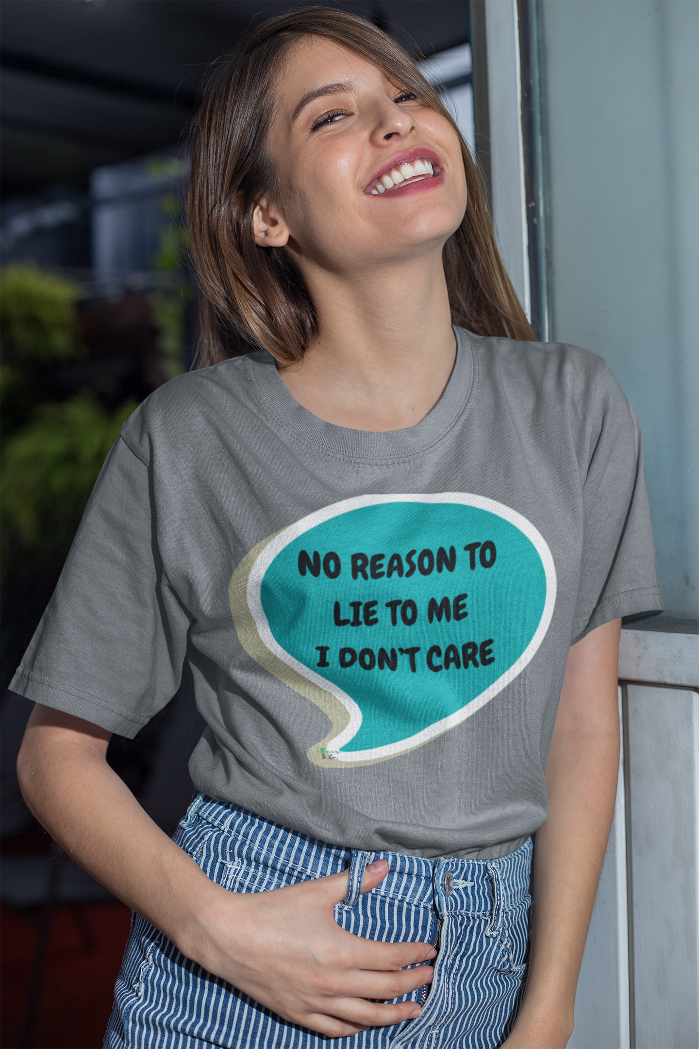 NO REASON TO LIE TO ME I DON'T CARE T-SHIRT IN SPEECH BUBBLE UNISEX TSHIRT FUNNY SAYINGS T SHIRT SARCASTIC SAYINGS T-SHIRT SARCASM TEES GIFTS FOR WOMEN GIFT FOR MEN